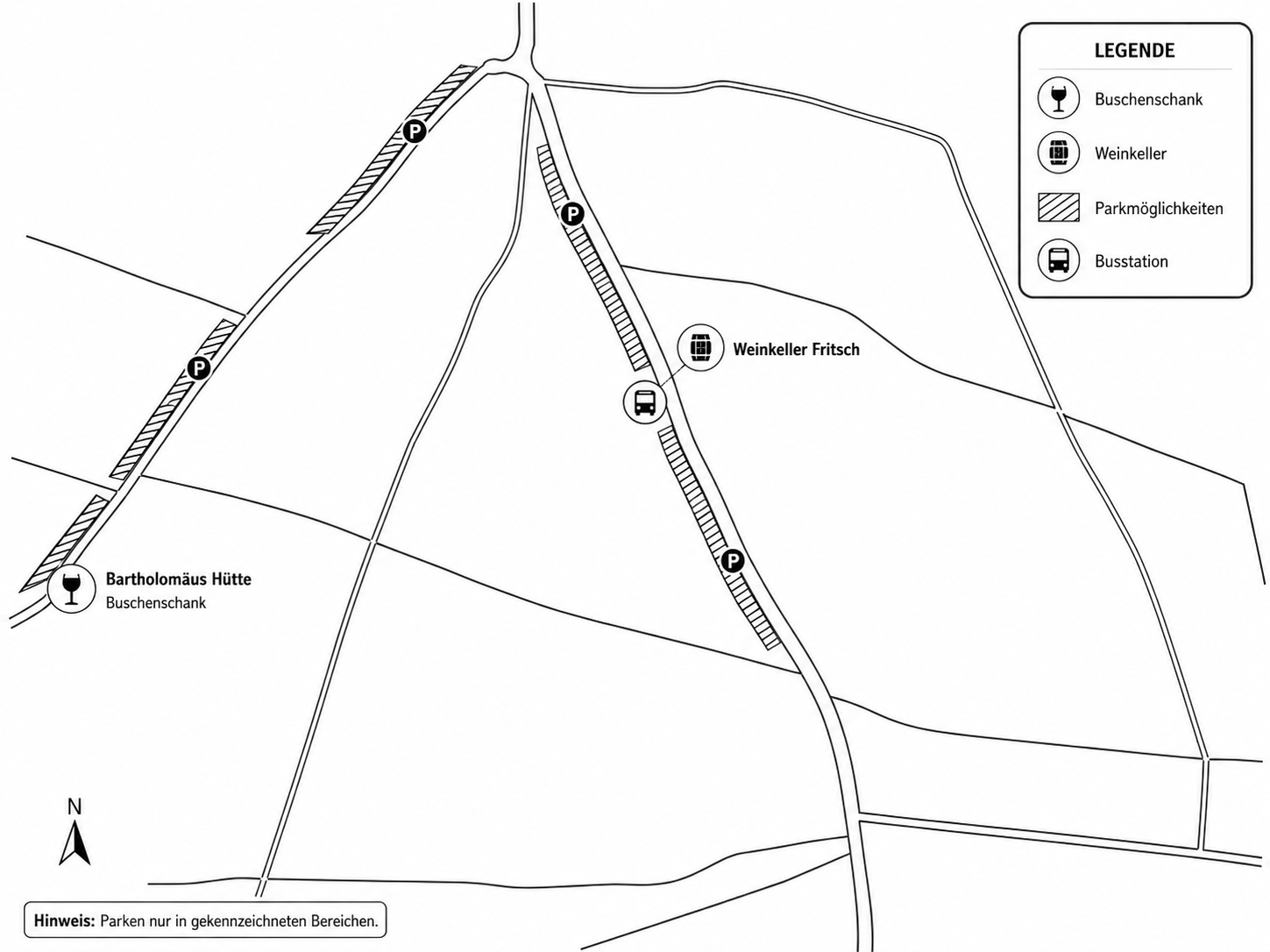 Lageplan Fritsch Wein — Anfahrt und Parken